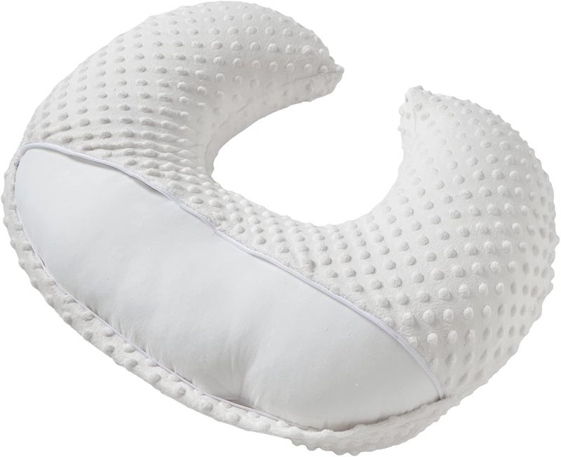 DONOMILO Dots Nursing Pillow Cover, Case Plush Breathable Breastfeeding Pillow Slipcover Fits Nursing Pillow, Super Soft Snug Positioners for Baby Boy Baby Girl (Bright White) - Image 2